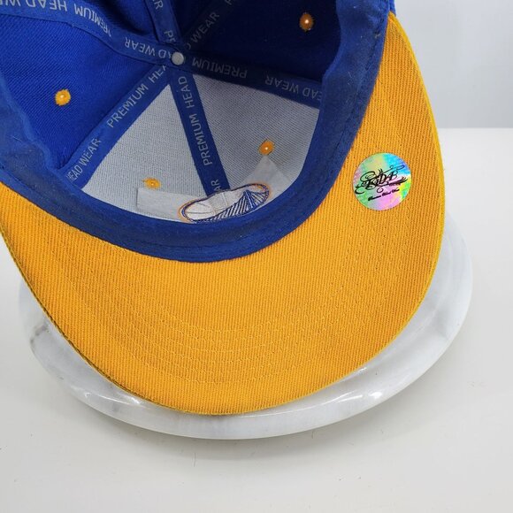 Golden State Warriors Blue and Yellow Men's Snapback NBA Hat Cap - Picture 4 of 13
